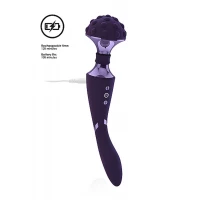 Універсальний вібромасажер Vive Shiatsu Double Bendable Massager Wand, фіолетовий — фото 4