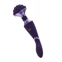 Універсальний вібромасажер Vive Shiatsu Double Bendable Massager Wand, фіолетовий — фото 5