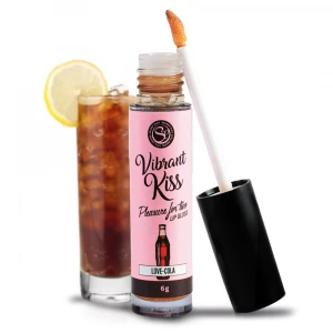 Блеск для губ Secret Play Vibrant Kiss, со вкусом колы, с эффектом вибрации, 6-7 г