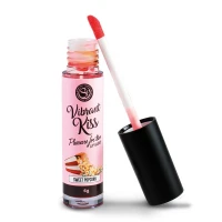 Блеск для губ с эффектом вибрации Secret Play Vibrant Kiss, со вкусом сладкого попкорна, 7 г — фото 2