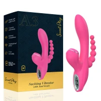 Потрійний вібростимулятор Erospace Sweet Play A3, рожевий