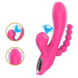 Потрійний вібростимулятор Erospace Sweet Play A3, рожевий