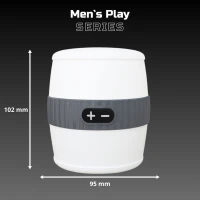 Мастурбатор с вибрацией EROSPACE Men's Play B3, бело-серый — фото 4