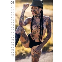 Календарь Tattoo-Girls, татуированные модели, 2027 — фото 4