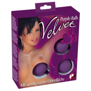 Вагинальные шарики ORION You2Toys Velvet Purple Balls, фиолетовые