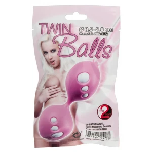 Вагінальні кульки You2Toys Twin Balls, рожеві/білі