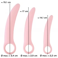 Набор фаллоимитаторов для тренировки вагинальных мышц ORION Sweet Smile Vaginal Trainers, розовый — фото 6