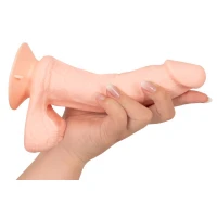 Реалистичный вибратор ORION Nature Skin Bendable RC, с мошонкой, присоской и пультом управления, телесный, длина 20,8 см — фото 7