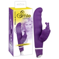 Вібратор для точки G та клітора ORION Sweet Smile G-Butterfly, з виступом у формі метелика, фіолетовий, 15,5 см