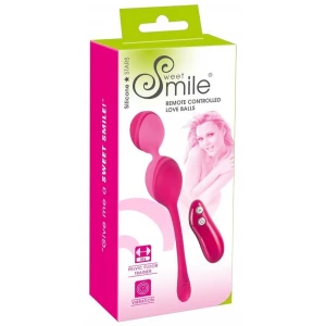Вагинальные шарики с вибрацией ORION Sweet Smile Remote Controlled Love Balls, розовые