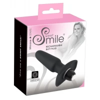 Анальна пробка з вібрацією ORION Sweet Smile Rechargeable Butt Plug, чорна