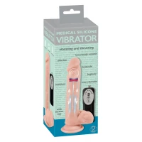Вибратор на присоске ORION Medical Silicone Pulsating Vibrator, с пульсацией, телесный