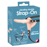 Страпон з вібрацією ORION You2Toys Vibrating Strap-On Duo, тілесний