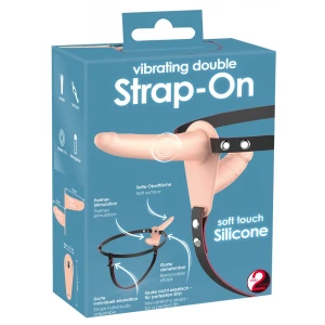 Страпон з вібрацією ORION You2Toys Vibrating Strap-On Duo, тілесний