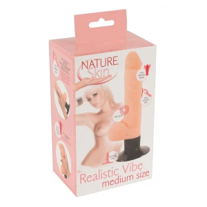Вібратор на присосці Nature Skin Realistic Vibe M