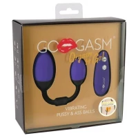 Набір віброкульок ORION GoGasm Vibrating Pussy &amp; Ass Balls, фіолетовий