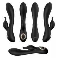 Вібратор кролик Cleopatra Rabbit Vibrator, чорний — фото 5