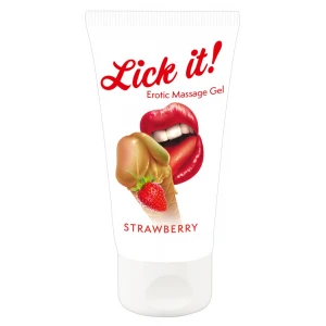Оральный лубрикант ORION Lick It!, со вкусом клубники, 50 мл