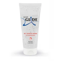 Оральний лубрикант Just Glide Strawberry, полуниця, 200 мл