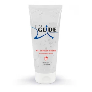 Оральний лубрикант Just Glide Strawberry, полуниця, 200 мл