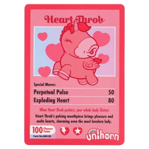 Клиторальный вибратор ORION Unihorn Heart Throb, с пульсирующей стимуляцией, розовый, 12,2 см