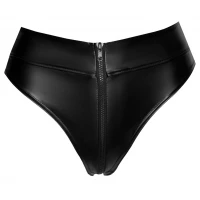 Еротичні стрінги Noir Thong Zip, L — фото 4