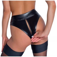 Еротичні стрінги Noir Thong Zip, L — фото 5