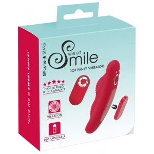 Вібростимулятор Sweet Smile Magnetic Panty, червоний