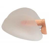 Штучна вагіна і анус з вібрацією Crystal Clear Pussy &amp; Ass, прозора — фото 3