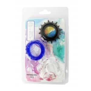 Набір ерекційних кілець BOSS SERIES C-Ring Set, різних кольорів