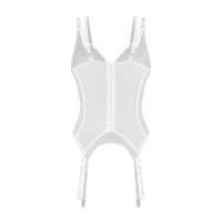 Корсет OBSESSIVE Arrowel White, білий, S/M — фото 3