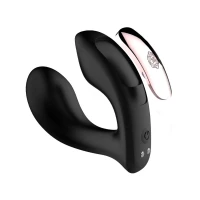 Вибратор для точки G Rosy Gold Wearable, с беспроводным креплением и футляром для зарядки, чёрный — фото 13