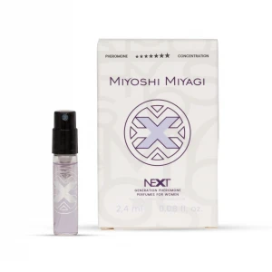Парфуми з феромонами WPJ Miyoshi Miyagi Next X, аромат чорної смородини, фрезії, троянди та ванілі, 4 мл