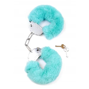 Наручники FETISH BOSS SERIES Furry Cuffs, с мехом, синие