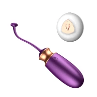 Віброяйце BOSS SERIES Vibrating Silicone Love EGG, фіолетове