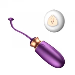 Виброяйцо BOSS SERIES Vibrating Silicone Love EGG, фиолетовое