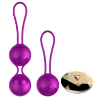 Вагінальні кульки Vibrating Silicone Kegel Balls Set USB 10 Function / Remote control — фото 4