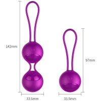 Вагінальні кульки Vibrating Silicone Kegel Balls Set USB 10 Function / Remote control — фото 6