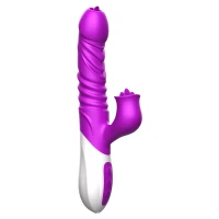 Вібратор-кролик BOSS SERIES Fox Silicone Vibrator, з підігрівом, рожевий