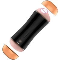 Мастурбатор з вібрацією BOSS SERIES Fox Vibrating Masturbation Cup, подвійний