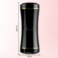 Мастурбатор BOSS SERIES Double Ends, вагіна та анус, cyber skin — фото 4