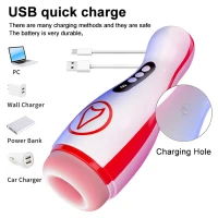 Автоматичний мастурбатор Masturbation Cup , 7 Suction Power, 7 Vibration Setting — фото 4