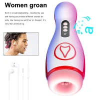 Автоматичний мастурбатор Masturbation Cup , 7 Suction Power, 7 Vibration Setting — фото 6
