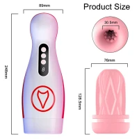 Автоматичний мастурбатор Masturbation Cup , 7 Suction Power, 7 Vibration Setting — фото 9