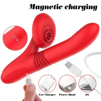 Вібратор для подвійної стимуляції BOSS SERIES Silicone Vibrator — фото 9