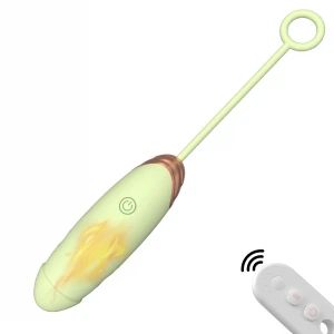 Віброяйце Vibrating Silicone Love EGG USB 7 vibration and thrust functions / Remote control Green