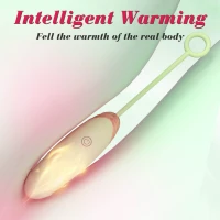 Віброяйце Vibrating Silicone Love EGG USB 7 vibration and thrust functions / Remote control Green — фото 3