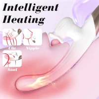 Вибратор-кролик с подогревом Dual Action Heating Vibe, с двойной стимуляцией — фото 9