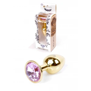 Анальна пробка BOSS SERIES Jewellery Gold PLUG Rose, металева, золотий, 27 мм