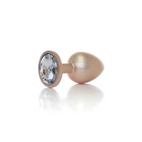 Анальная пробка Pearl Gold Jewellery, прозрачная, длина 9 см, диаметр 38 мм — фото 2